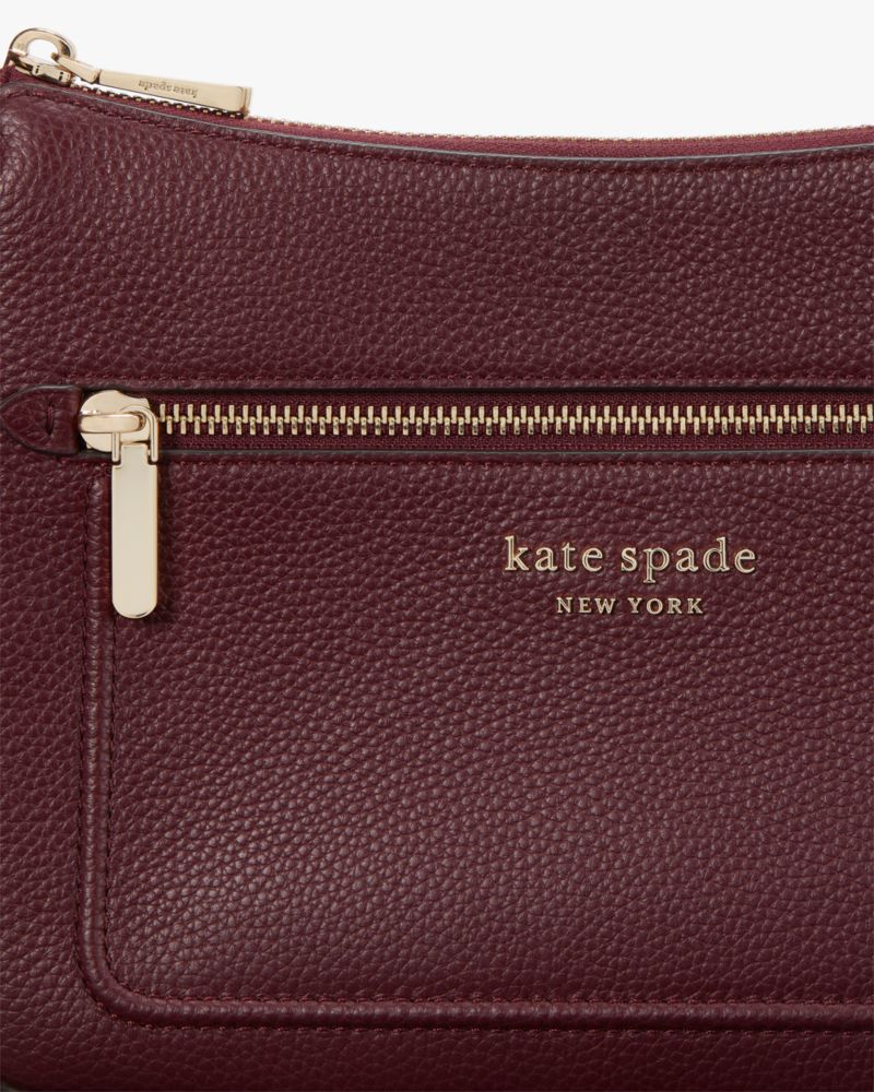 Kate Spade New York Hudson Pebbled Leather Medium Convertible Crossbody - Cordovan