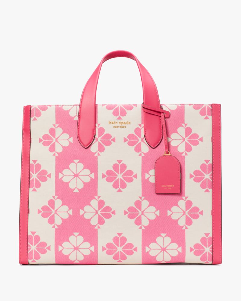 kate spade new york manhattan large spade flower monogram tote bag