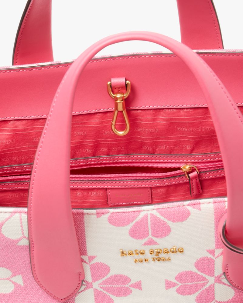 Kate Spade Spade Flower Two-tone Canvas Manhattan Tote