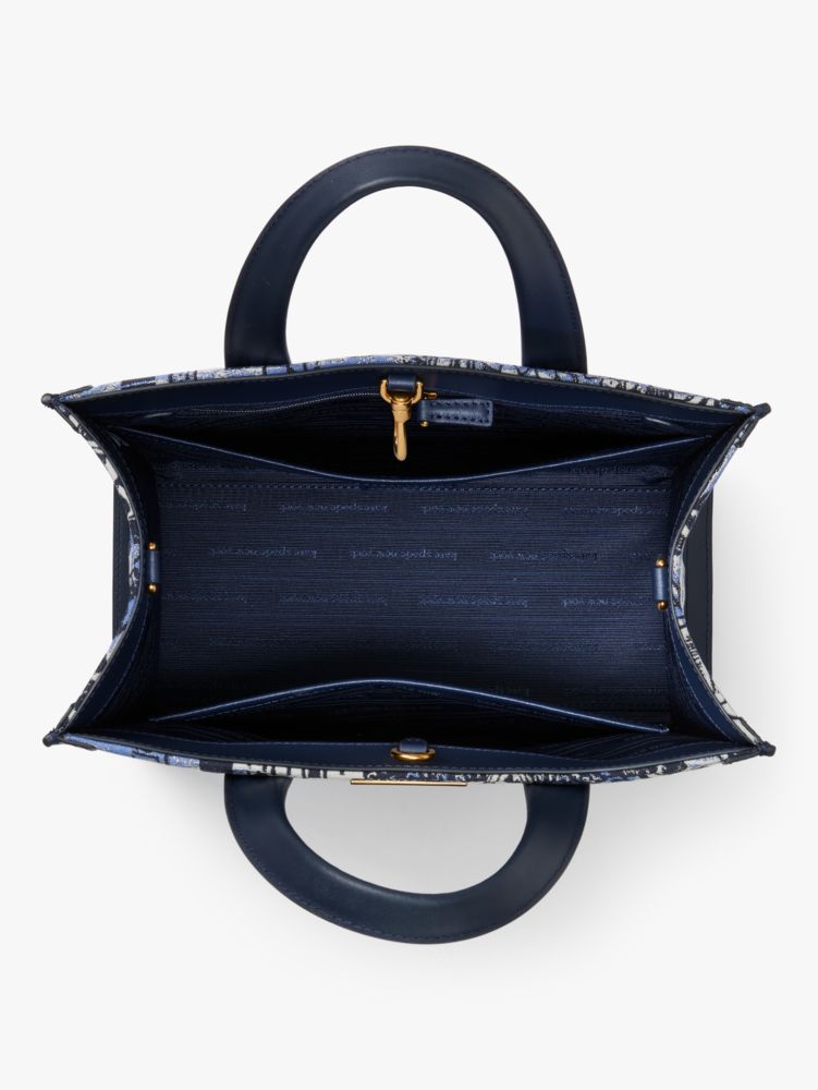 Kate Spade,Manhattan Walk In The Park Toile Jacquard Small Tote,