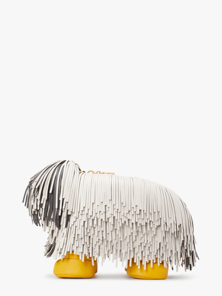 Kate Spade,Showdog Fringed 3D Dog Crossbody,Casual,