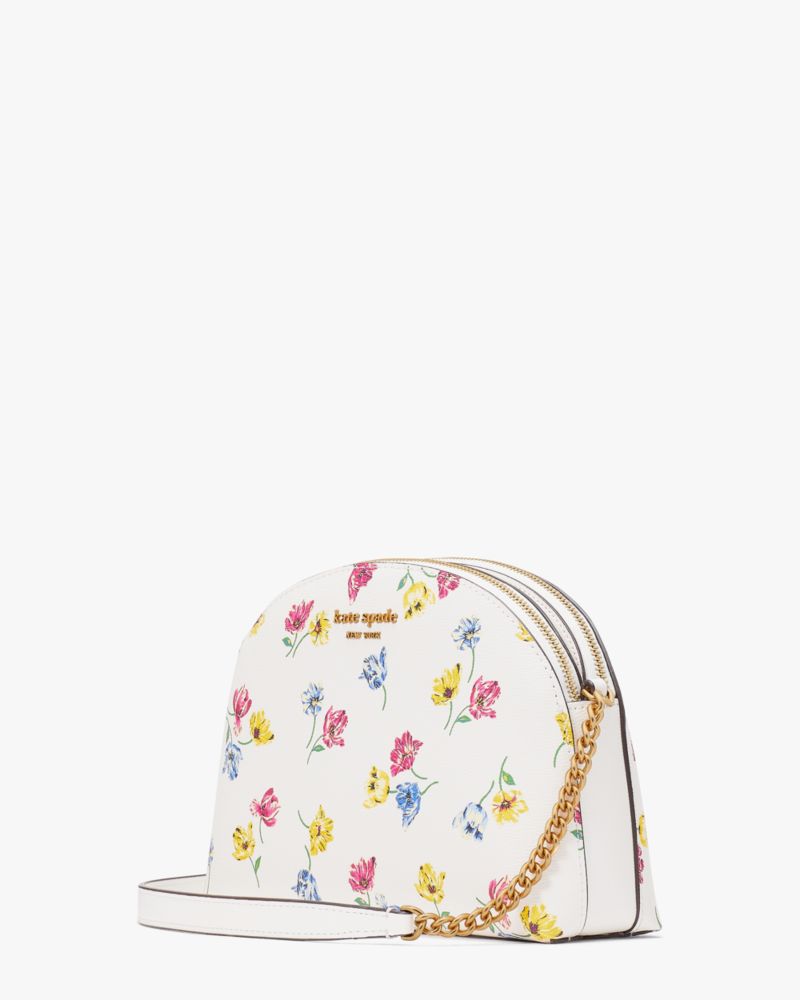 Kate Spade,Morgan Tulip Toss Double-zip Dome Crossbody,