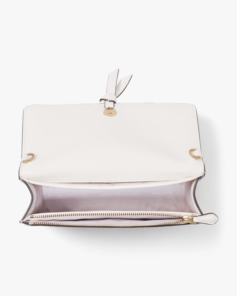 Kate Spade,Knott Tulip Toss Embossed Flap Crossbody,