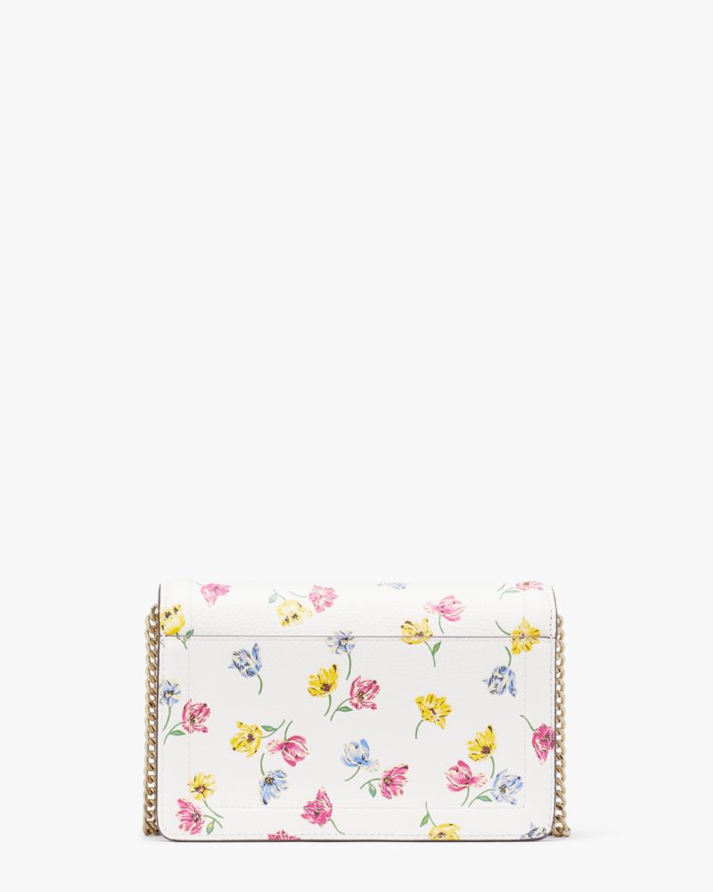 Kate Spade,Knott Tulip Toss Embossed Flap Crossbody,