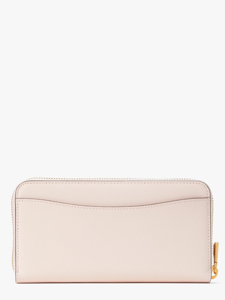 Dragonfly Embellished Zip-around Continental Wallet