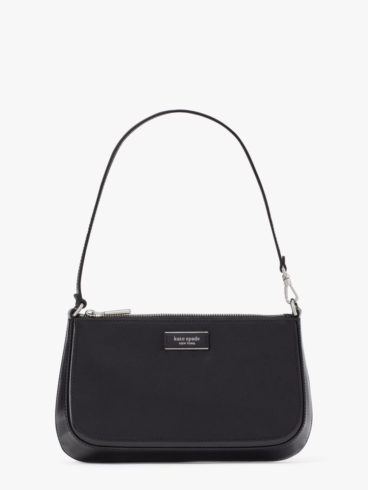 Kate Spade,サム アイコン KSNYL ナイロン ミニ ポシェット,クラッチ,ブラック