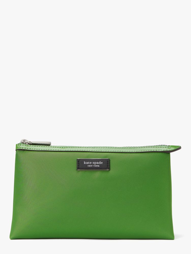 Kate Spade,Sam Icon KSNYL Nylon Cosmetic Case,KS Green