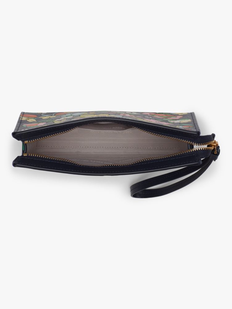 Kate Spade,Morgan Flower Bed Embossed Gusseted Wristlet,
