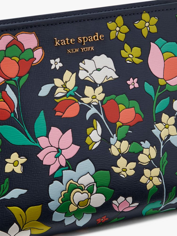 Kate Spade,Morgan Flower Bed Embossed Gusseted Wristlet,