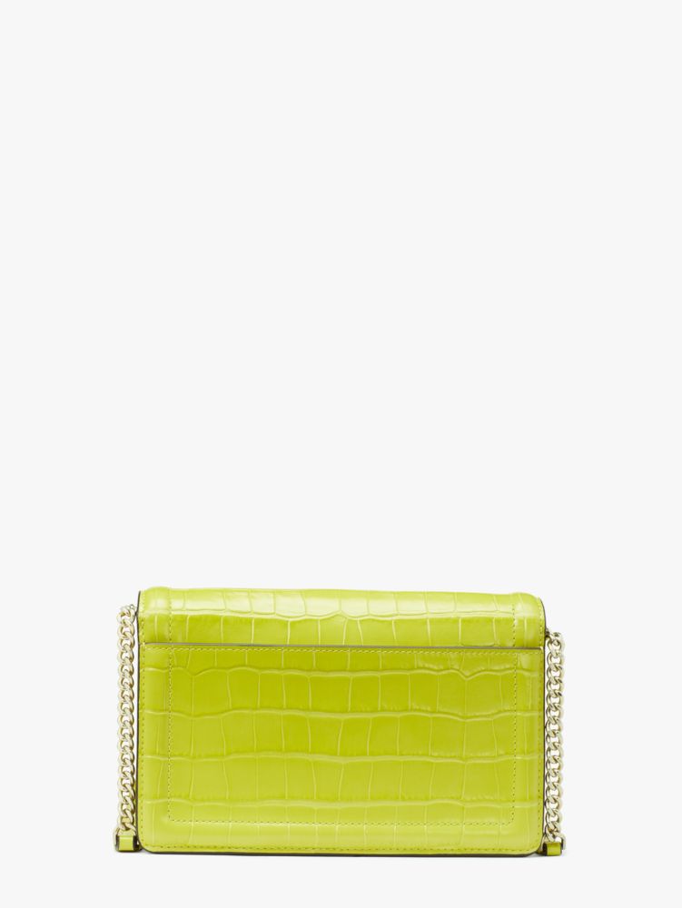 Kate Spade,Knott Croc-embossed Flap Crossbody,