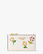 Kate Spade,In Bloom Flower Small Slim Bifold Wallet,