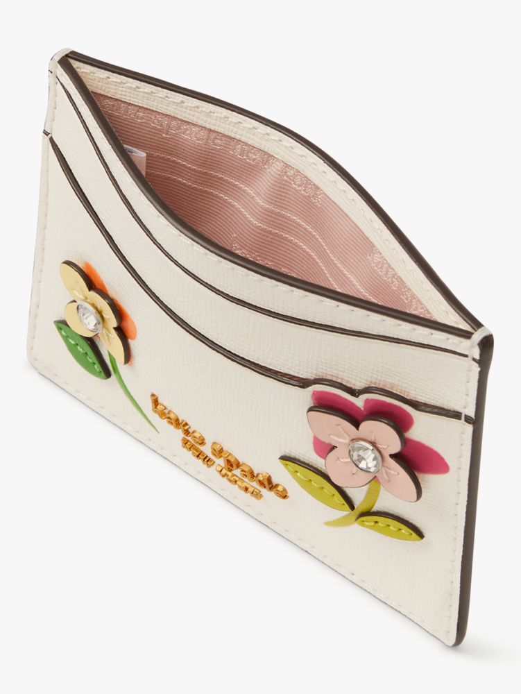 kate spade new york In Bloom Flower Appliqued Saffiano Leather