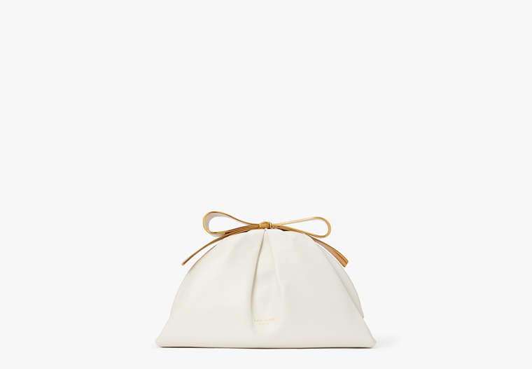 Kate Spade,Bow Frame Clutch,Evening,Cream image number 0