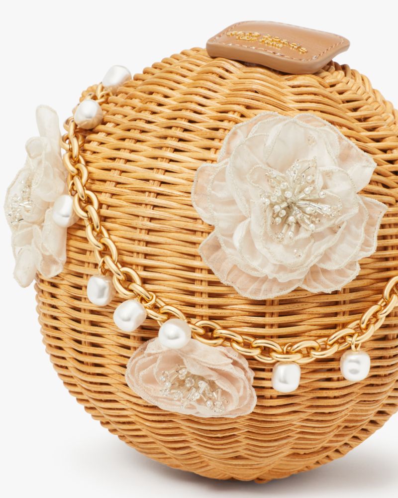 Bridal Wicker Bouquet Lantern Crossbody