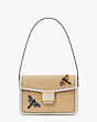 Kate Spade,Katy Dragonfly Embellished Straw Medium Shoulder Bag,