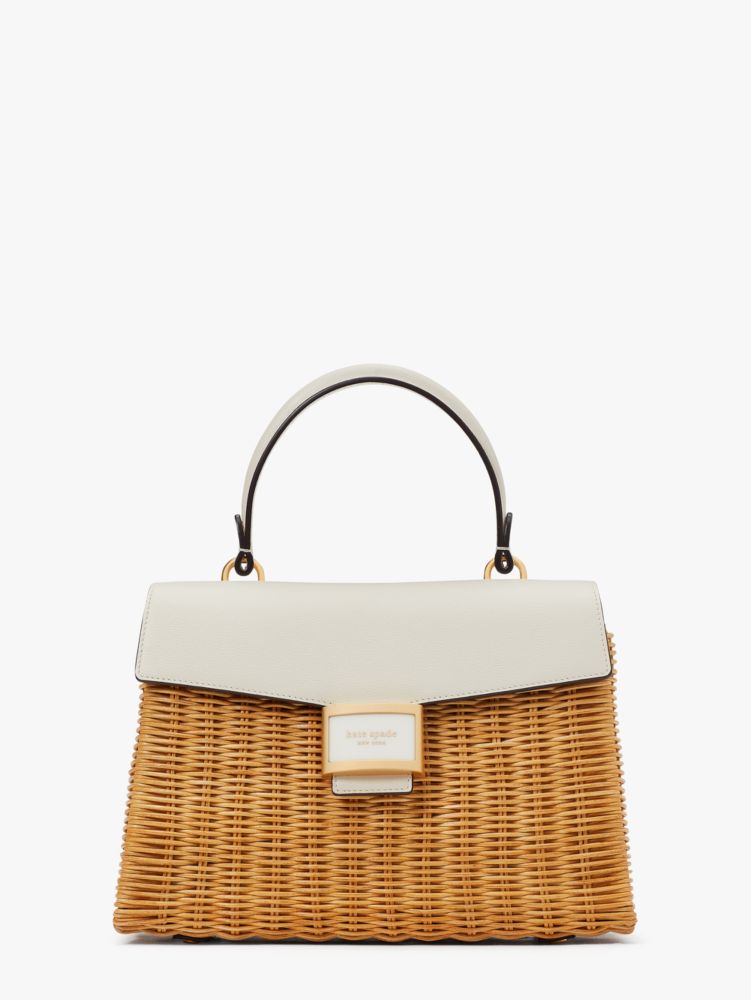 Kate spade straw on sale bag with bow