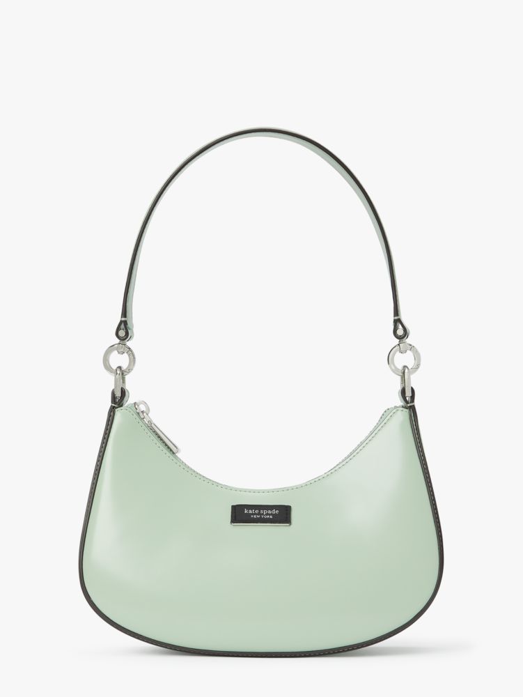 Kate Spade,Sam Icon Small Convertible Crossbody,Evening,Pistachio Cream