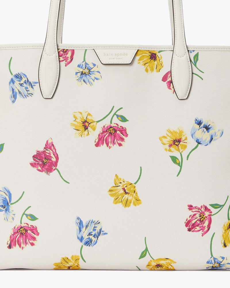 kate spade new york Dragonflies and Tulips Canvas Book Tote Bag