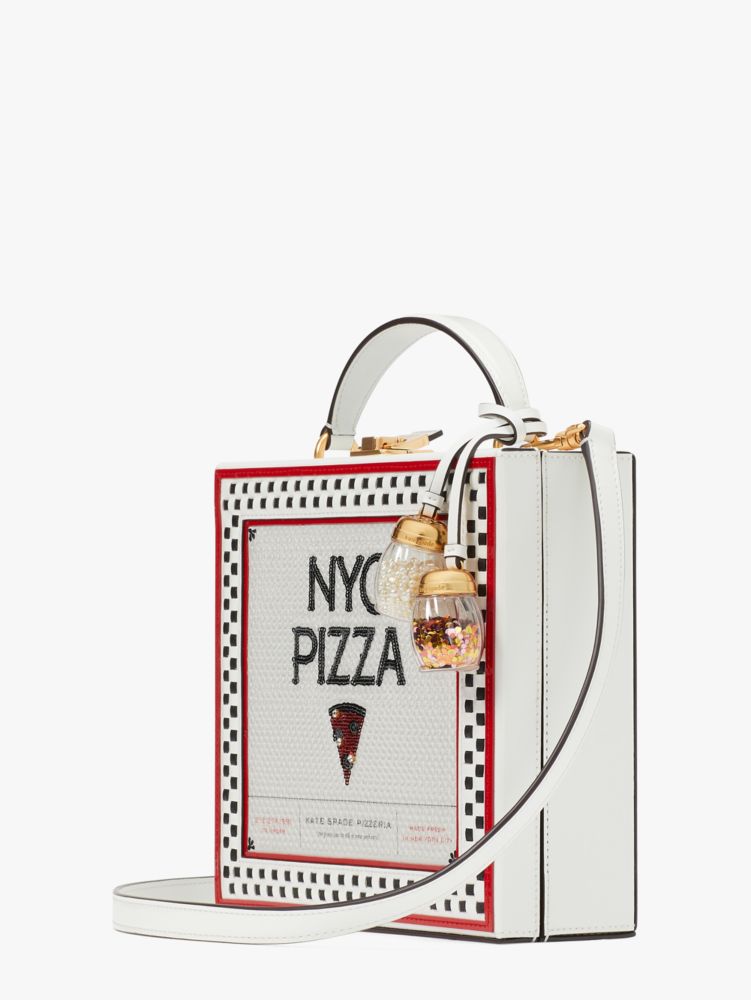 Kate Spade,Slice 3D Pizza Box Top-handle Bag,Multi