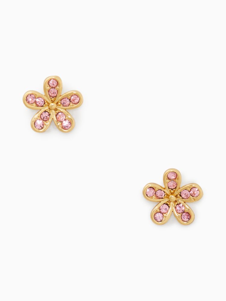 Kate Spade,gleaming gardenia flower studs,Light Peach