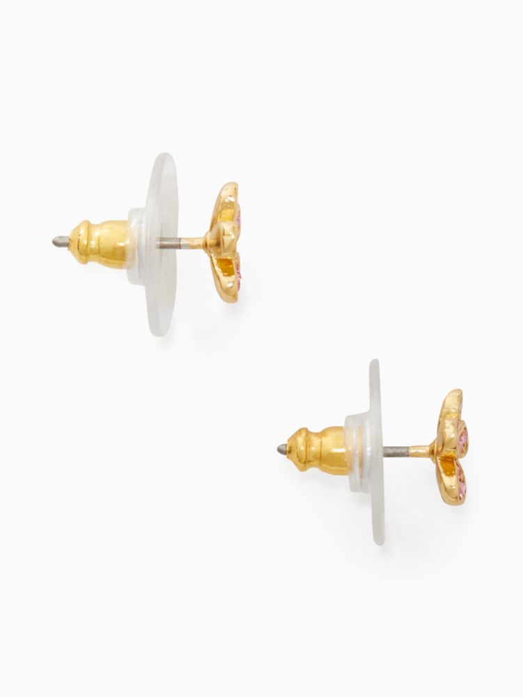 Kate Spade,gleaming gardenia flower studs,Light Peach