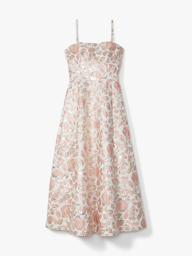 Floral Bud Brocade Dress