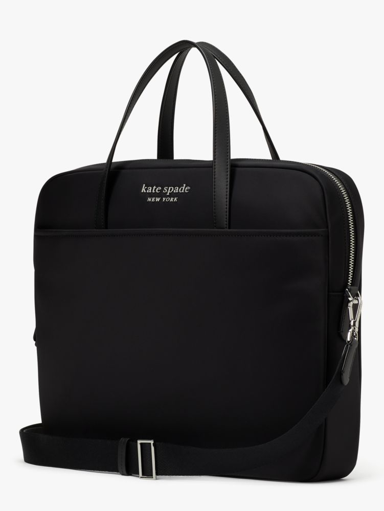 Kate Spade,Sam KSNYL Nylon Universal Laptop Bag,Black