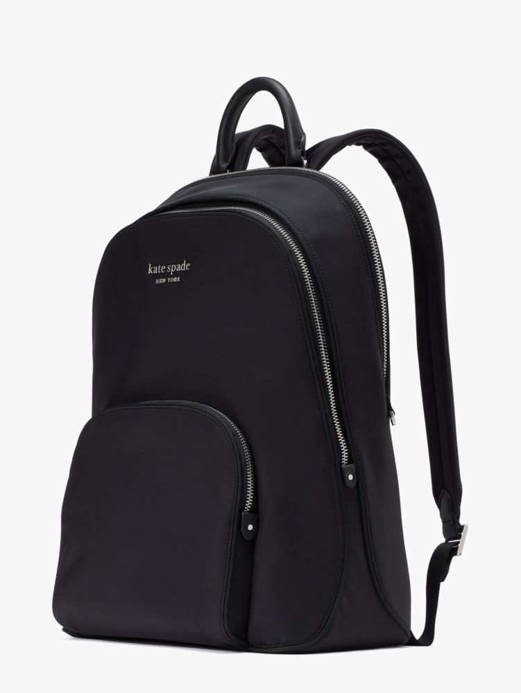 Black Nylon Logo Backpack - GBNY