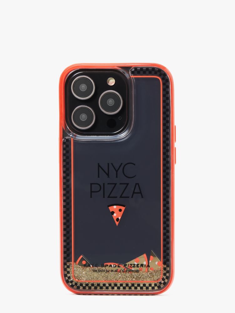 Kate Spade,New York Pizza Box iPhone 14 Pro Case,Multi