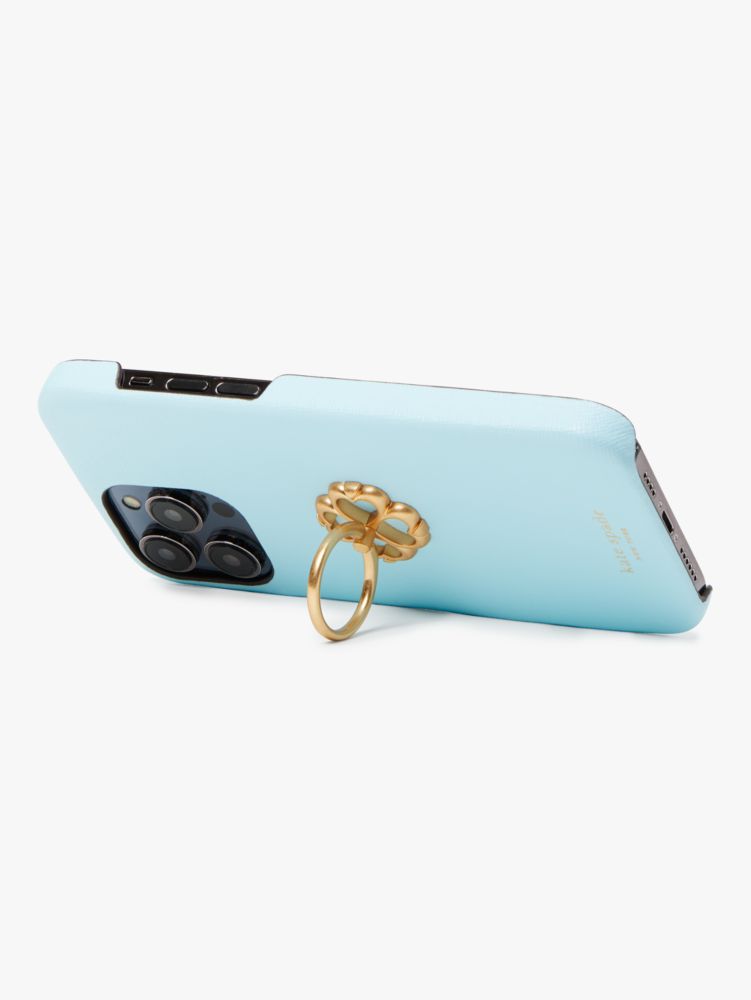Kate Spade Morgan Colorblock iPhone 14 Pro Max Magnetic Wrap Folio Case, Cafe Mocha