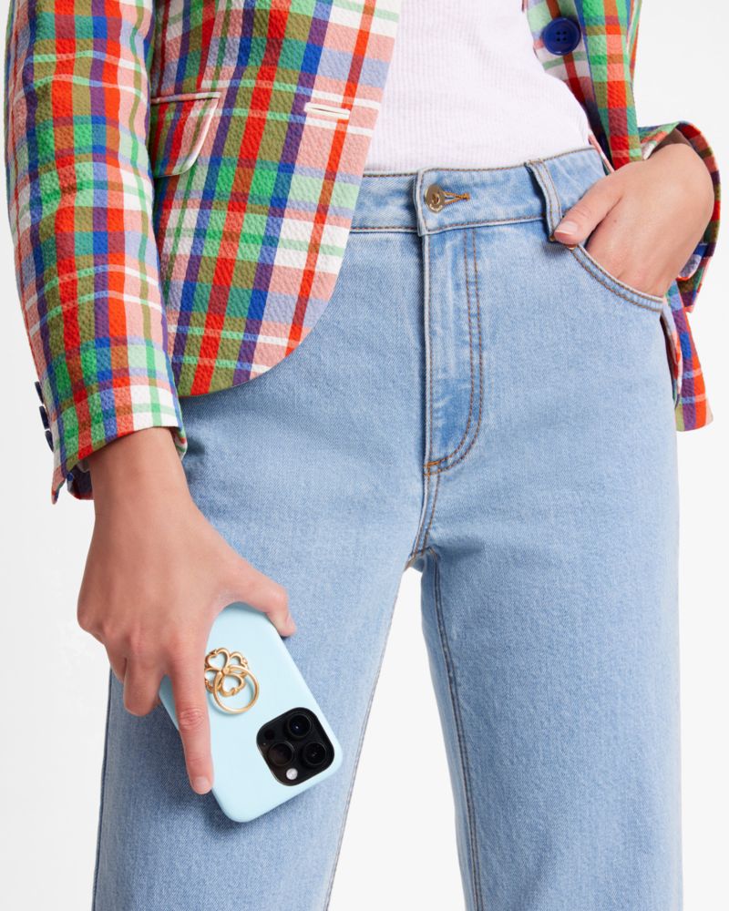 Kate Spade,Morgan Spade Ring Stand iPhone 14 Pro Max Case,