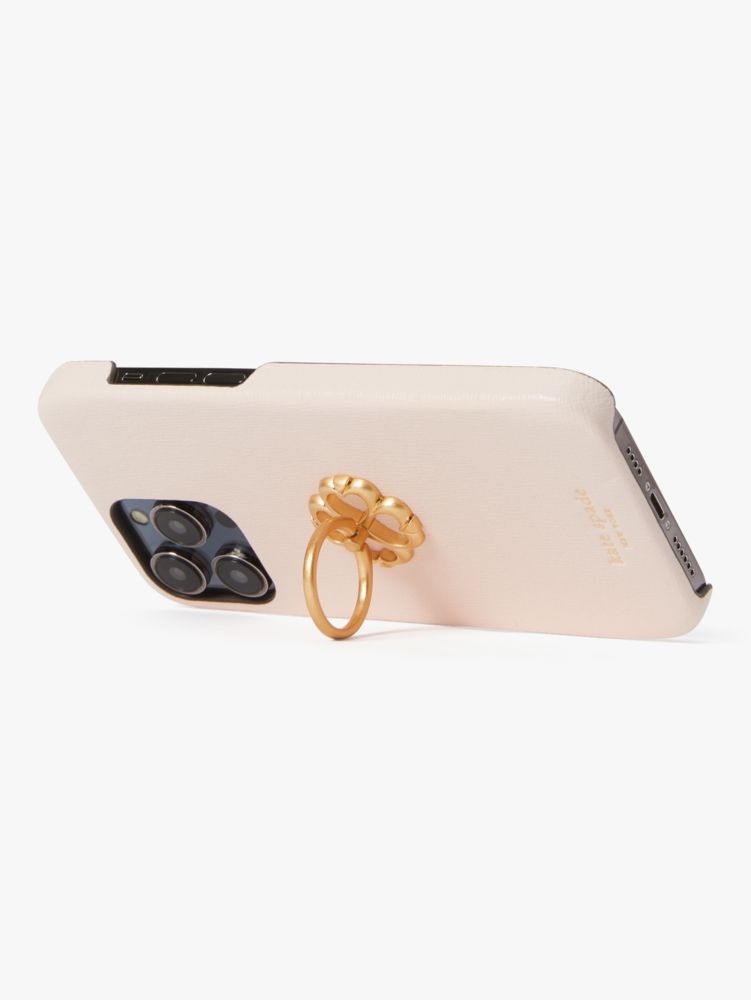 Kate Spade,Morgan Spade Ring Stand iPhone 14 Pro Max Case,Morning Beach