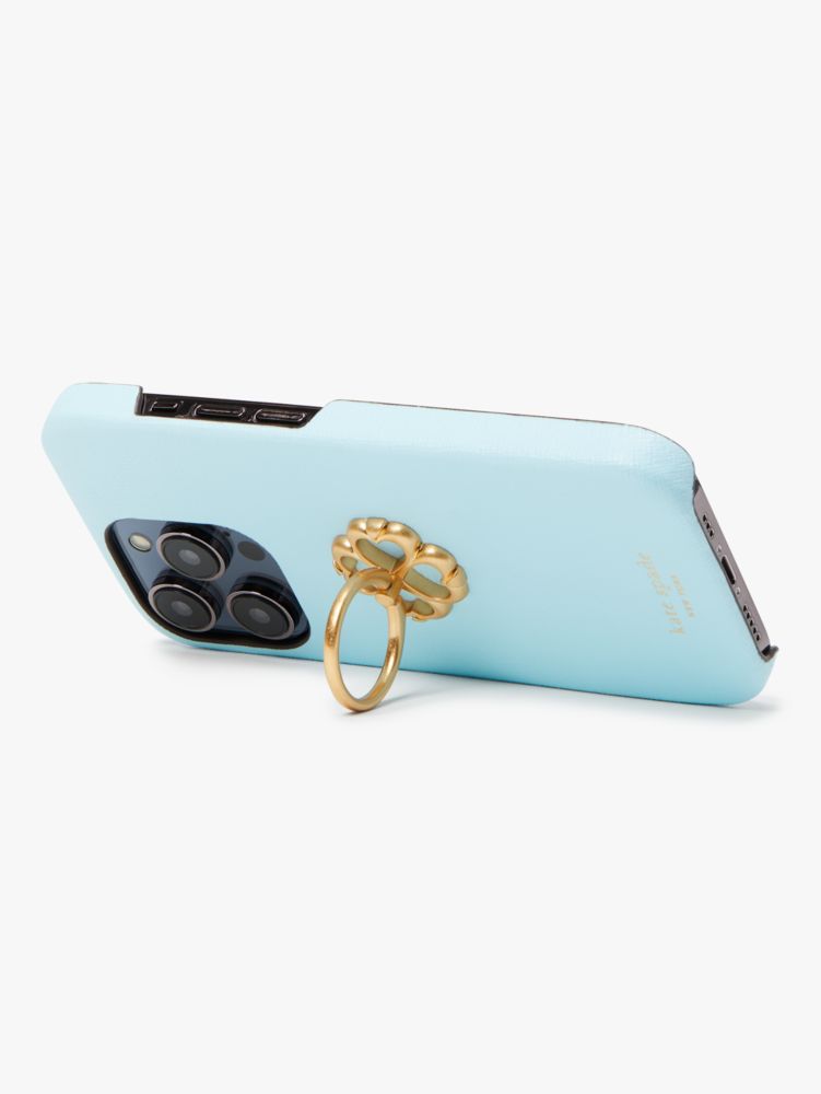 Kate Spade,Morgan Spade Ring Stand iPhone 14 Pro Case,