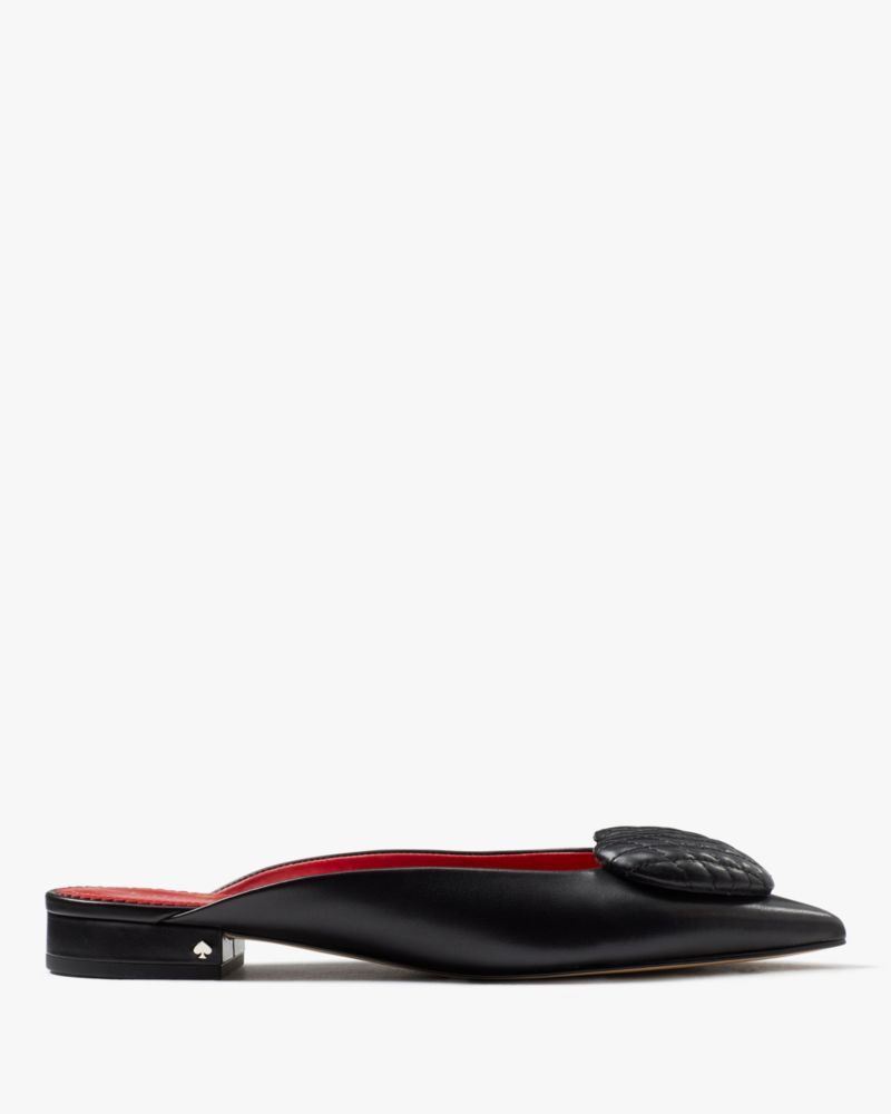Kate Spade,Malena Heart Flats,Mules,Applique,Breathable,Day Party,