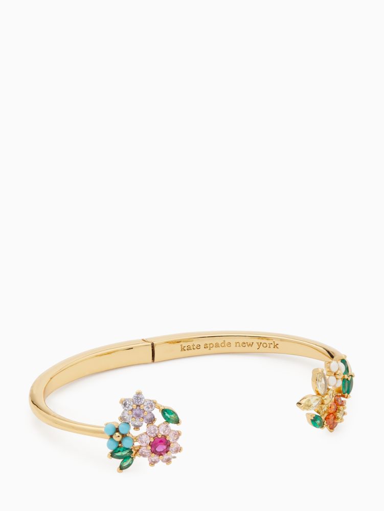 Kate Spade,new bloom flower cuff bracelet,