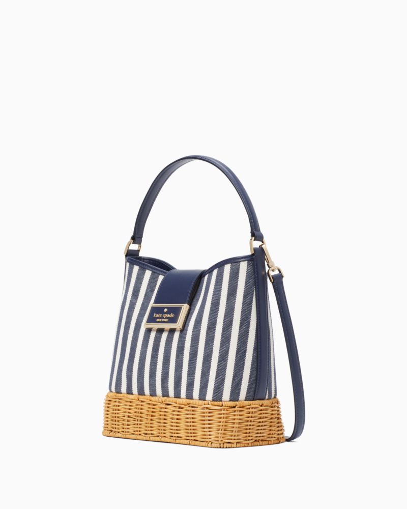 Kate Spade,リーガン ストライプ キャンバス バケット バッグ,バッグ,