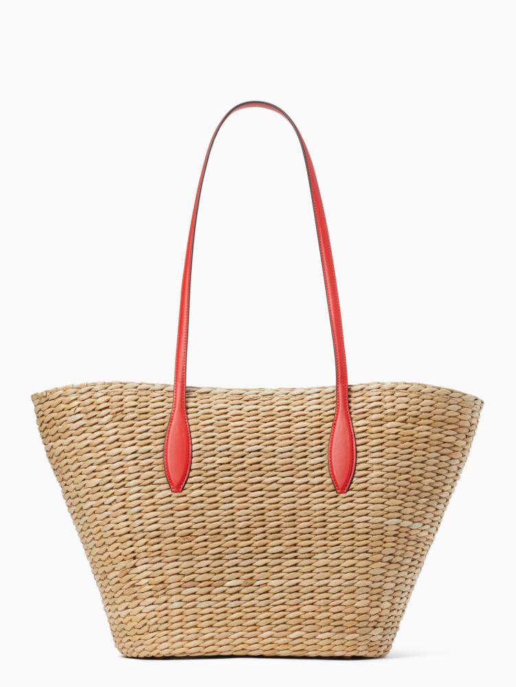 Kate Spade,Pinch Me Crab Large Tote,Natural Multi