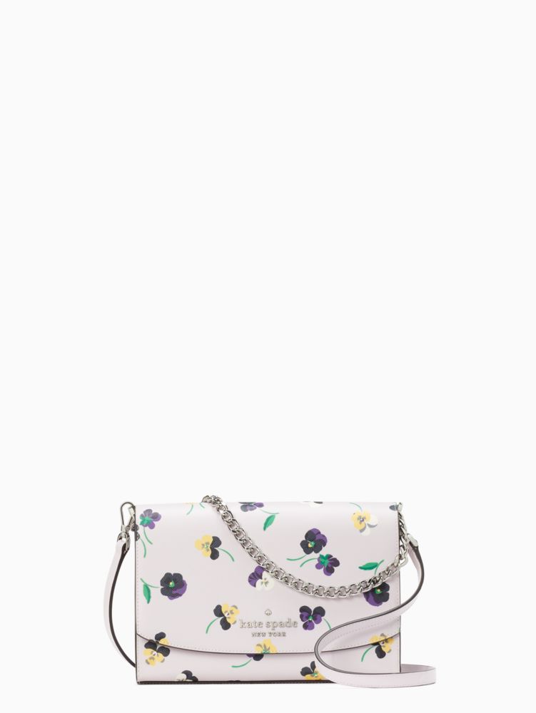 Kate Spade New York Carson Convertible Chain Crossbody Shoulder Bag Floral  Garden Bouquet