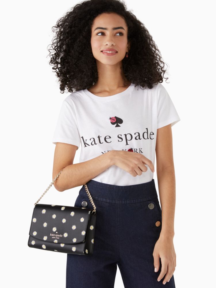 NEW Kate Spade Cream Multi Carson Convertible Floral Print Leather Cro –  Fin and Mo