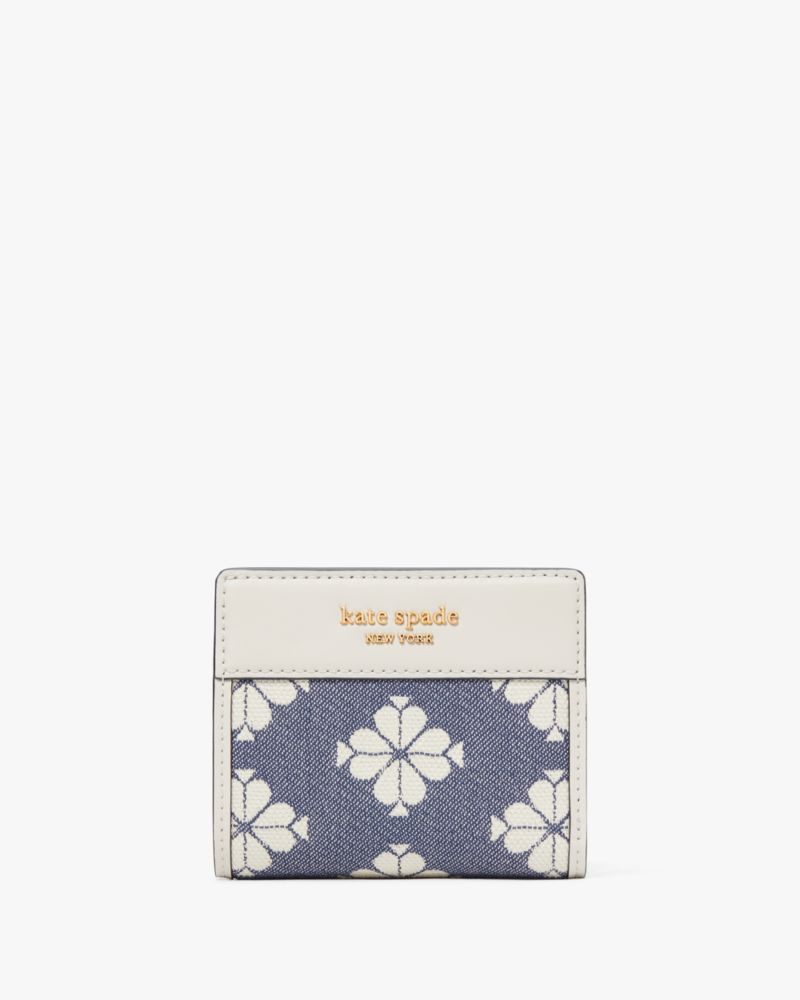 Kate Spade,スペード フラワー ツートーン キャンバス スモール ジップ ウォレット,財布小物,ヘイローホワイトマルチ