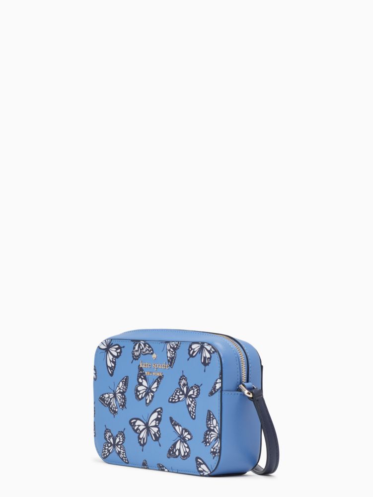 Kate Spade,staci butterfly sky printed mini camera bag,