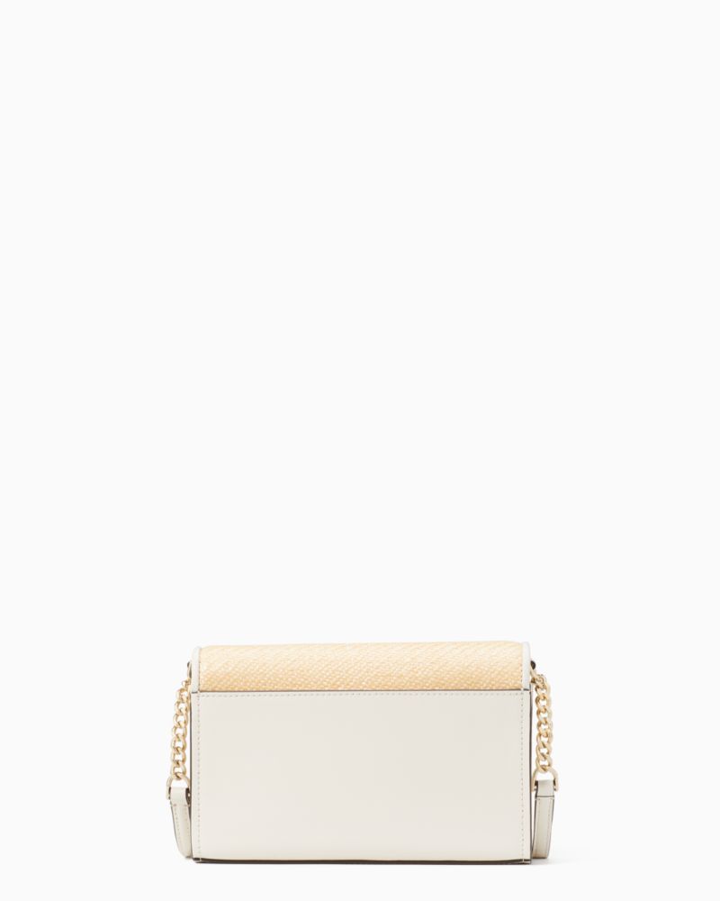 Kate Spade New York Staci Floral Straw Small Flap Crossbody, Parchment  Multi : : Clothing, Shoes & Accessories
