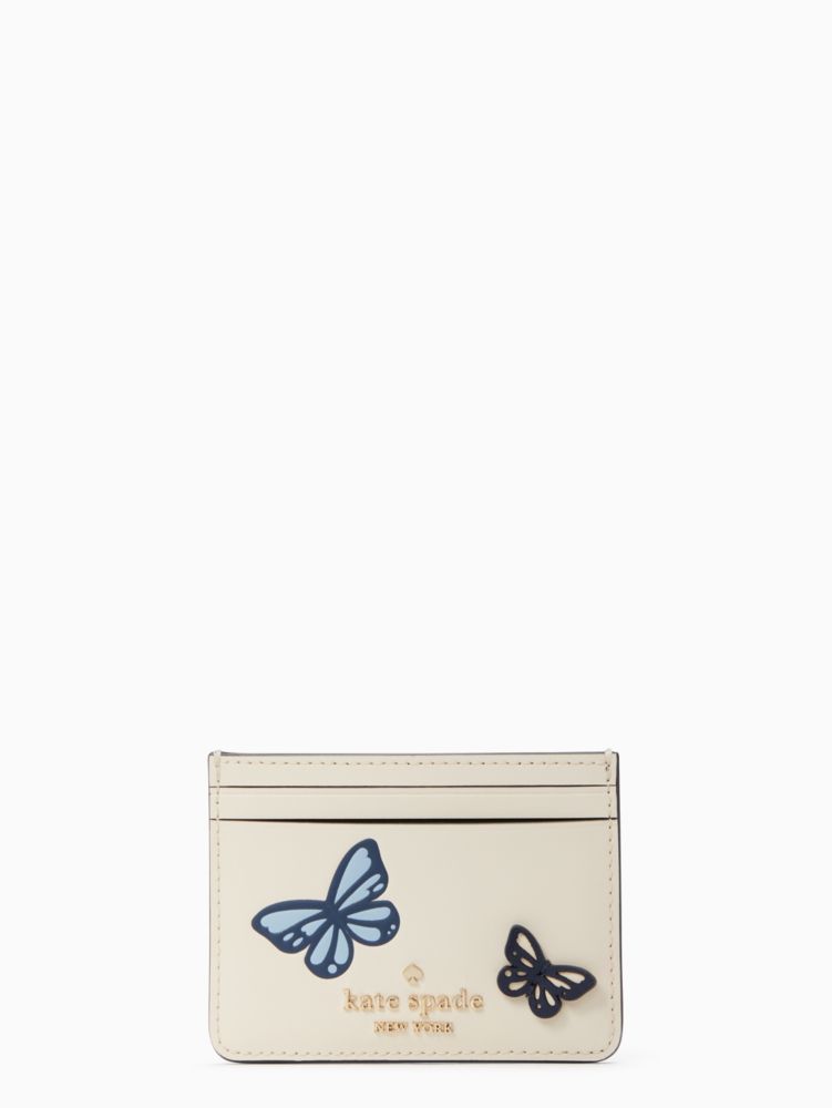 Kate Spade,Small Slim Butterfly Card Holder,