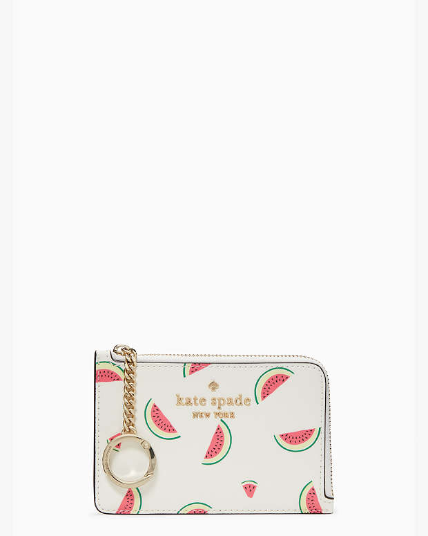 Staci Watermelon Party Medium L Zip Card Holder | Kate Spade Outlet