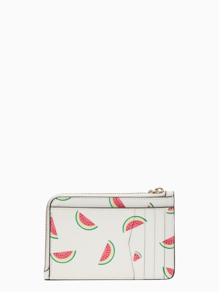 Staci Watermelon Party Medium L Zip Card Holder | Kate Spade Outlet