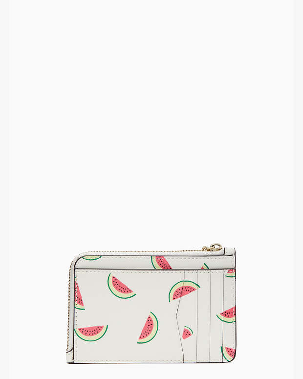 Staci Watermelon Party Medium L Zip Card Holder | Kate Spade Outlet