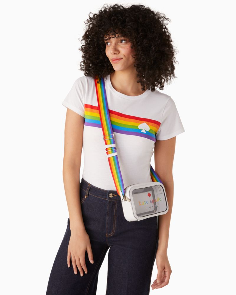 Kate Spade New York Glitter On Mini Camera Bag (Black): Handbags