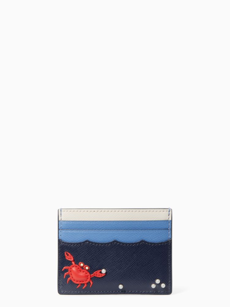 Pinch Me Crab Small Slim Card Holder Kate Spade Outlet