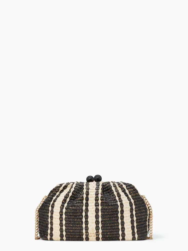 Kate Spade,Scrunchy Convertible Clutch,Black Multi