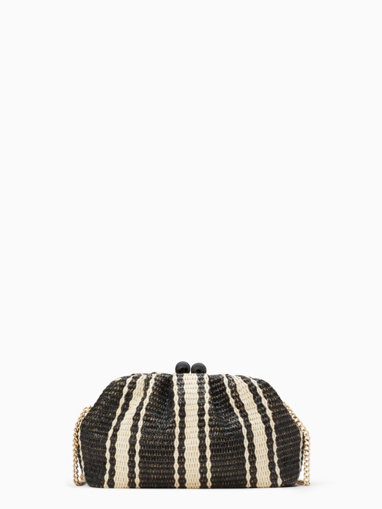 Kate Spade,Scrunchy Convertible Clutch,Black Multi